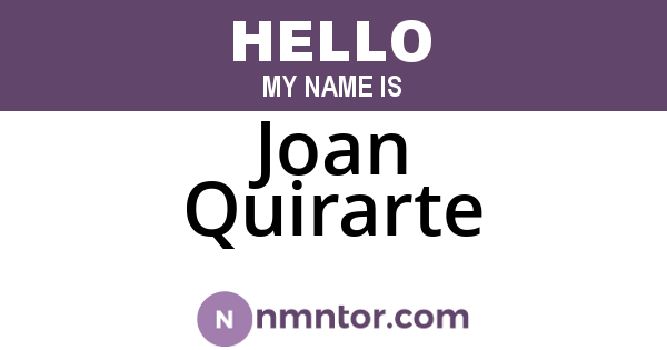 Joan Quirarte