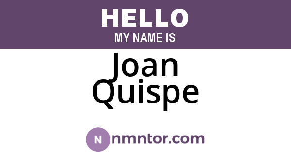Joan Quispe