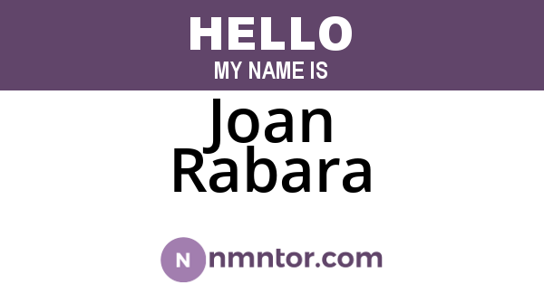 Joan Rabara