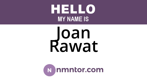 Joan Rawat