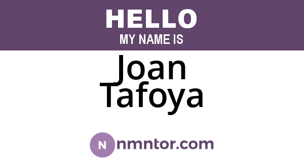 Joan Tafoya