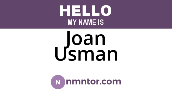 Joan Usman