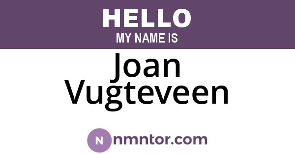Joan Vugteveen