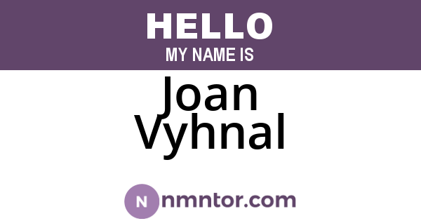 Joan Vyhnal