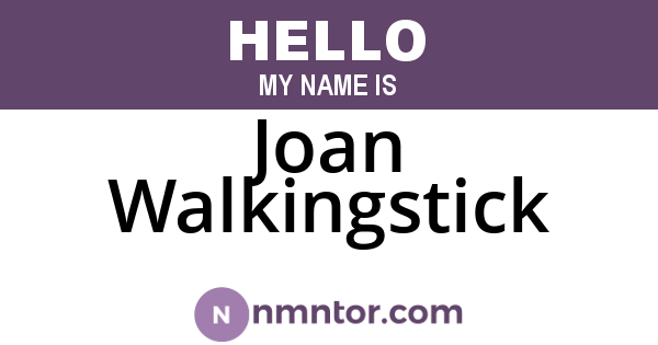 Joan Walkingstick