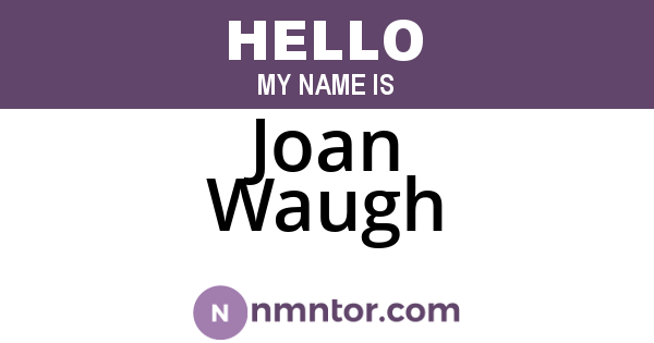 Joan Waugh