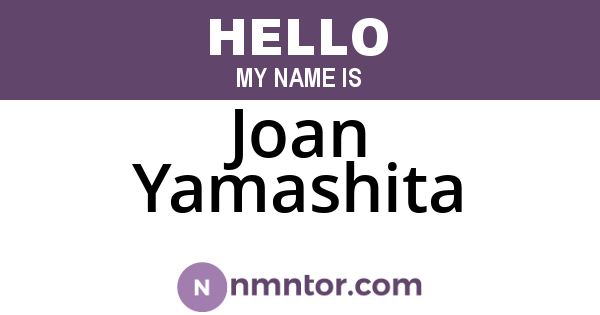 Joan Yamashita