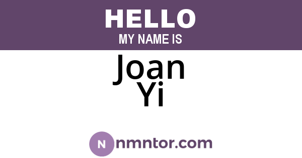 Joan Yi