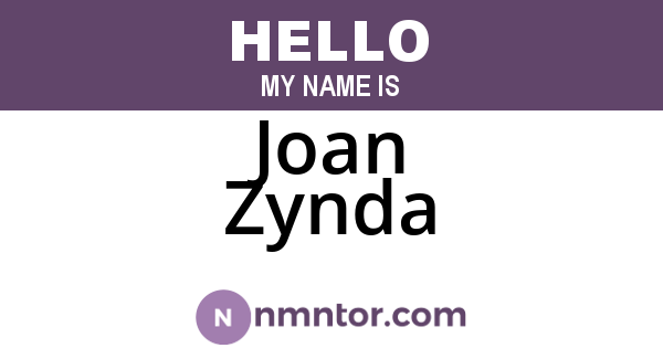 Joan Zynda