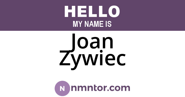Joan Zywiec