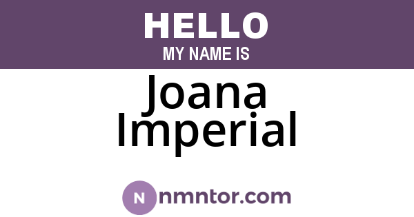 Joana Imperial