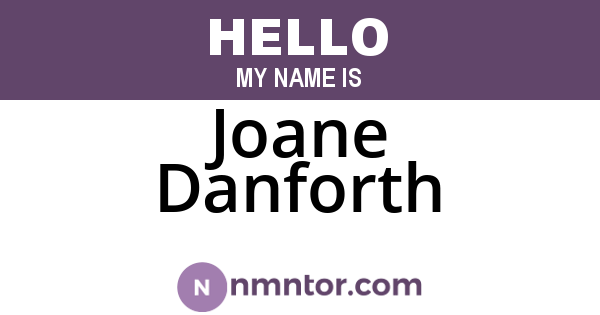 Joane Danforth