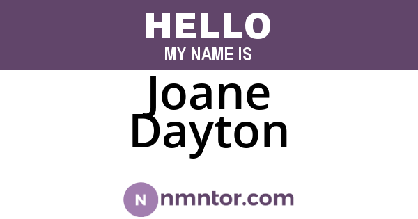Joane Dayton