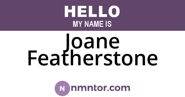 Joane Featherstone