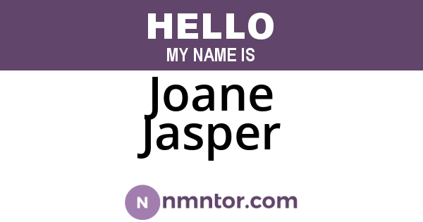 Joane Jasper