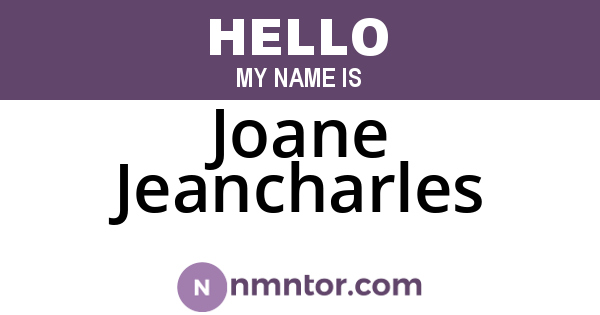 Joane Jeancharles