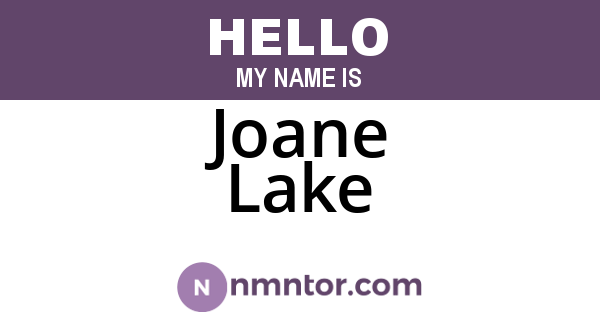 Joane Lake