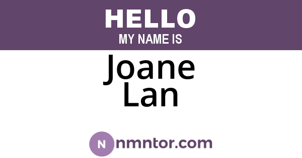 Joane Lan