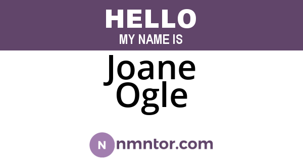 Joane Ogle
