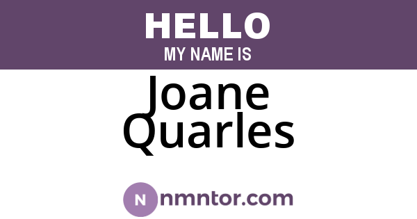 Joane Quarles