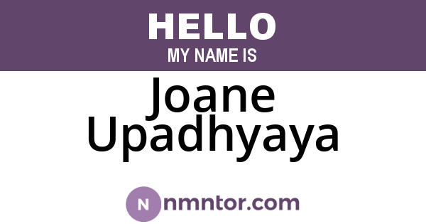 Joane Upadhyaya