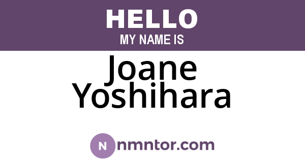 Joane Yoshihara