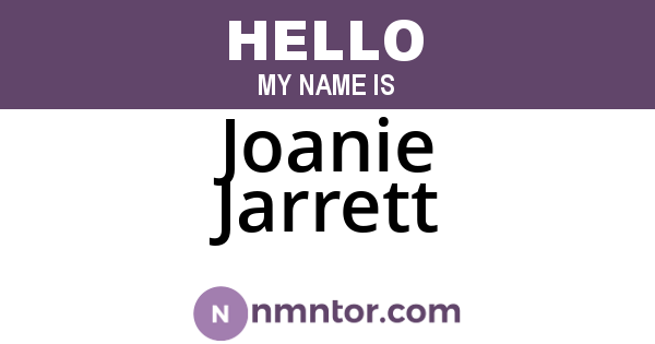 Joanie Jarrett