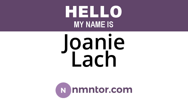 Joanie Lach