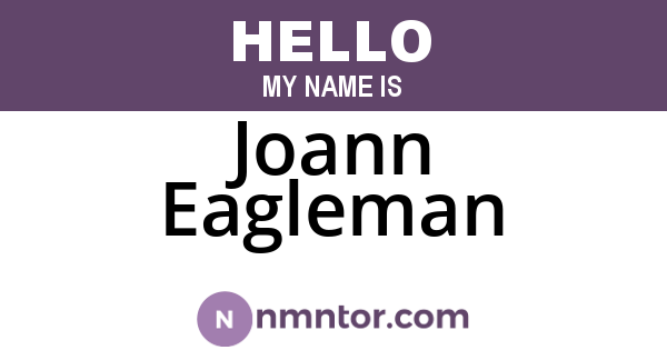 Joann Eagleman