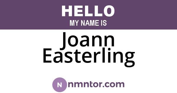 Joann Easterling