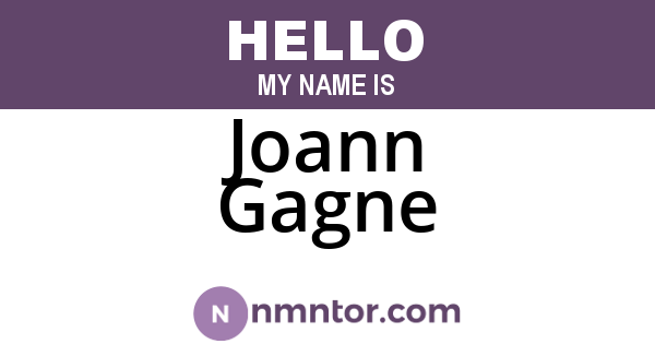 Joann Gagne