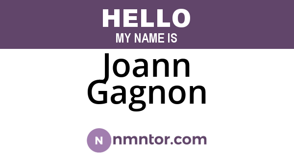 Joann Gagnon