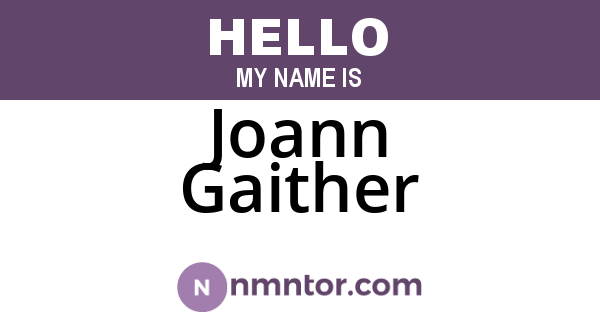 Joann Gaither