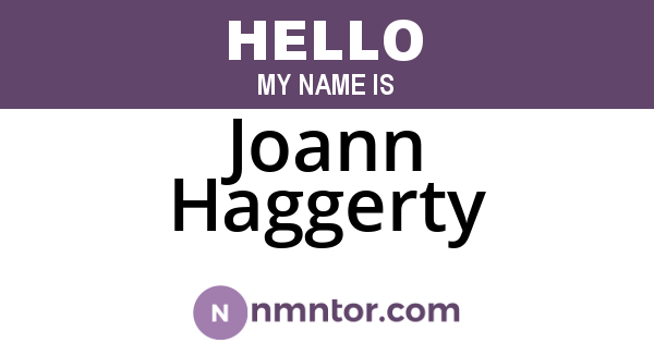 Joann Haggerty