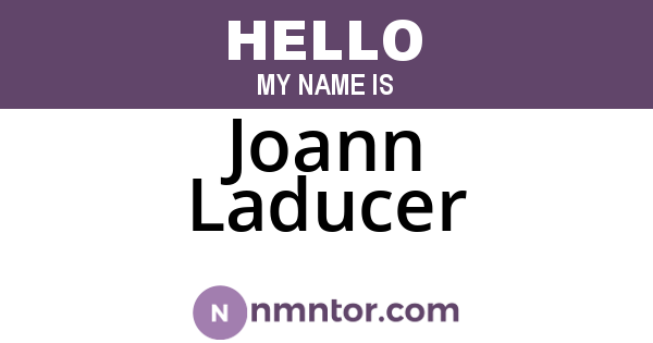 Joann Laducer
