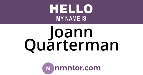Joann Quarterman