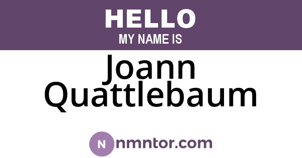 Joann Quattlebaum