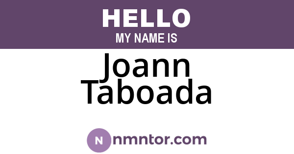 Joann Taboada