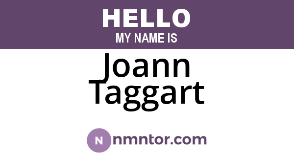 Joann Taggart