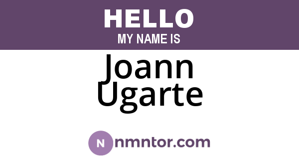 Joann Ugarte