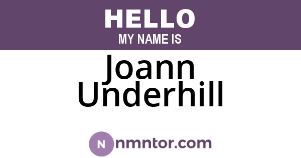 Joann Underhill