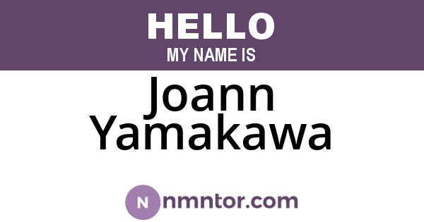 Joann Yamakawa