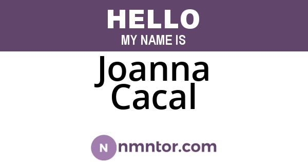 Joanna Cacal
