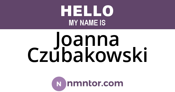 Joanna Czubakowski