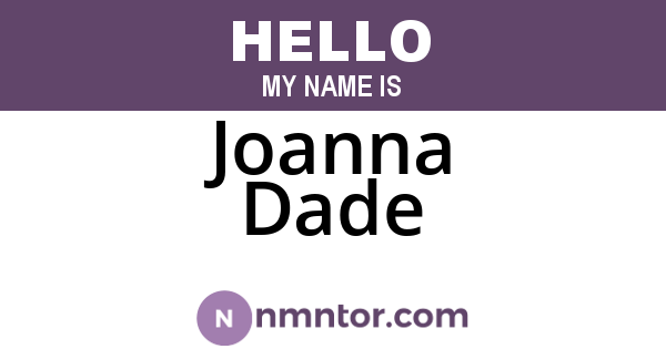Joanna Dade