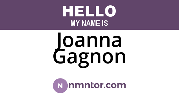 Joanna Gagnon