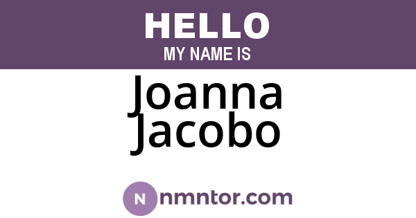 Joanna Jacobo