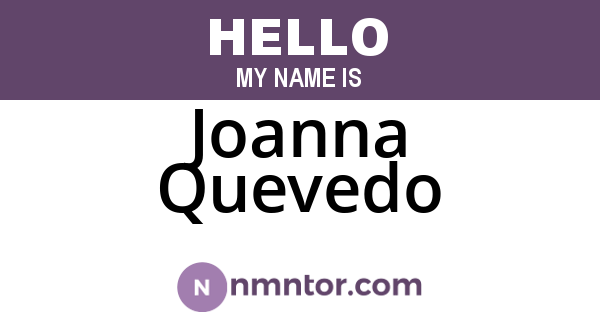 Joanna Quevedo