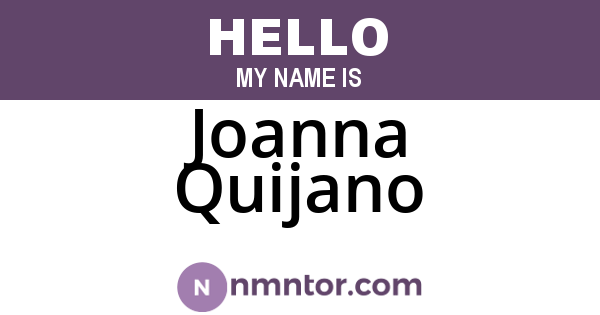 Joanna Quijano