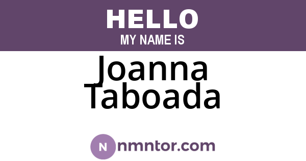 Joanna Taboada